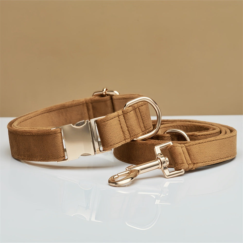 Velvet Dog Collar with Metal Buckle — Adjustable Pet Collar Australia