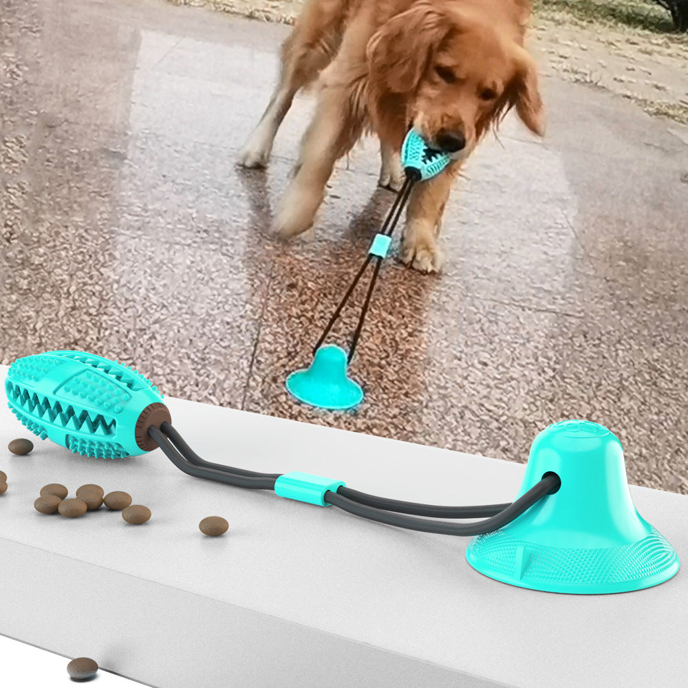 Suction Cup Dog Chew Toy with Treat Dispenser