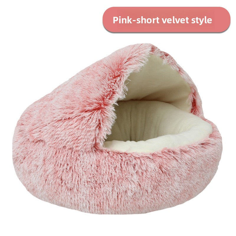 Shell Semi-Enclosed Cat Nest