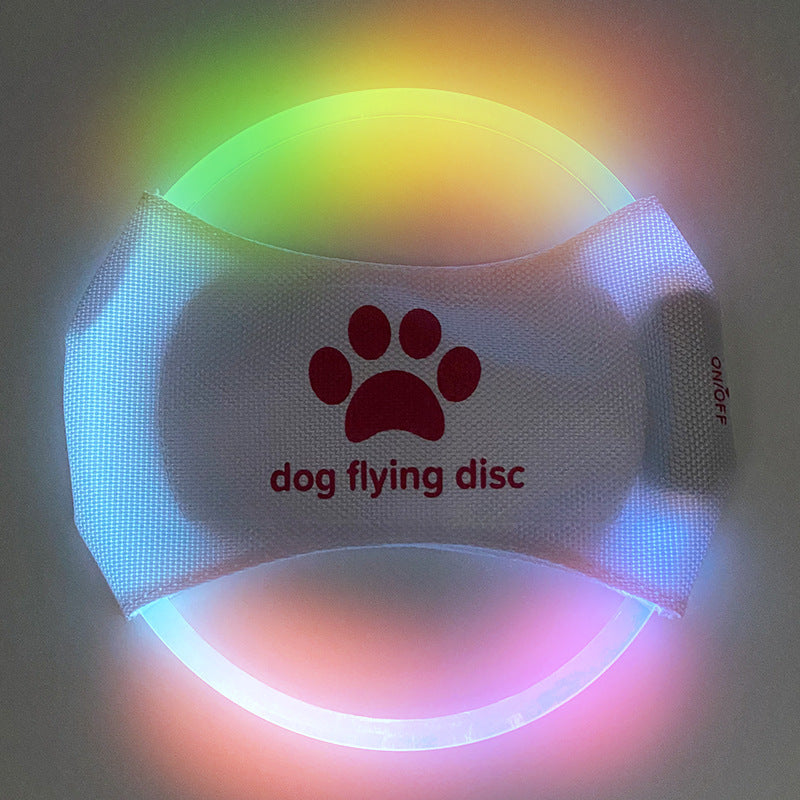 LED Rechargeable Luminous Dog Frisbee Toy