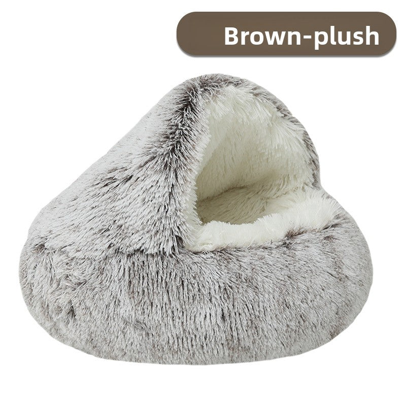 Shell Semi-Enclosed Cat Nest