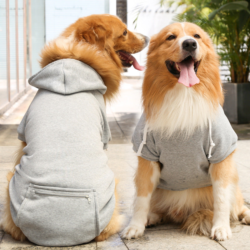 Plaid Zip Pocket Dog Sweater — Dog Jumper & Winter Coat Australia