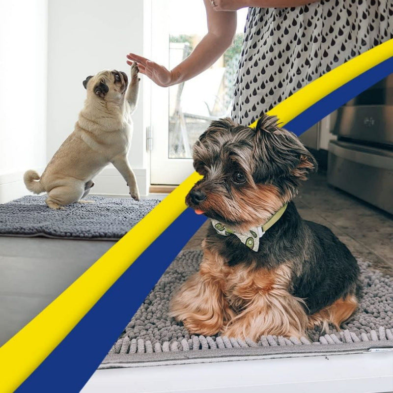 Absorbent Chenille Pet Mat — Non-Slip Dog & Cat Floor Mat Australia