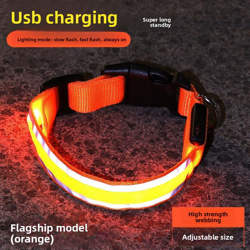 LED Rechargeable Luminous Dog Collar