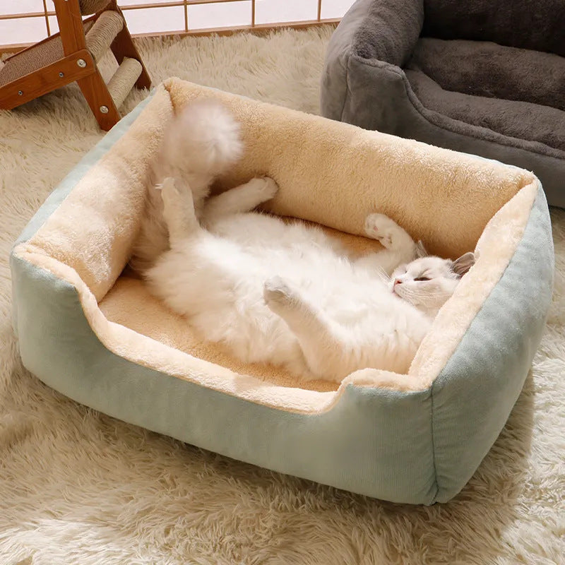 Plush Round Pet Cat Bed