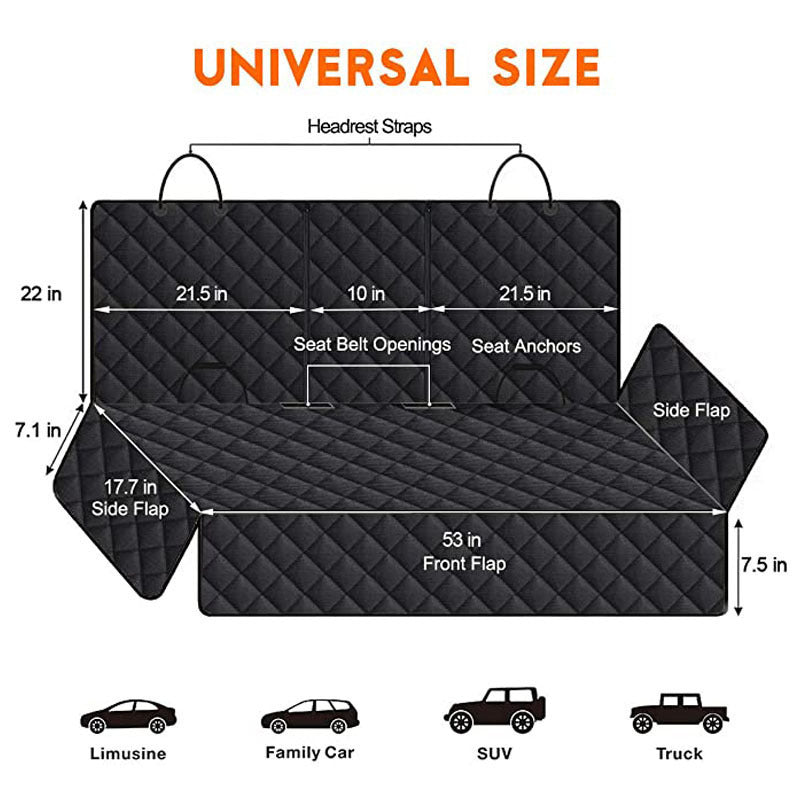 Pet Car Seat Cushion — Back Seat Cover