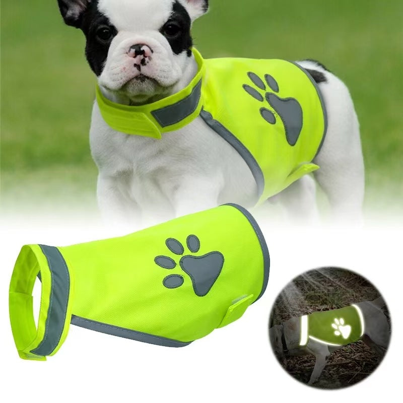 Reflective Dog Safety Vest with Embroidered Design