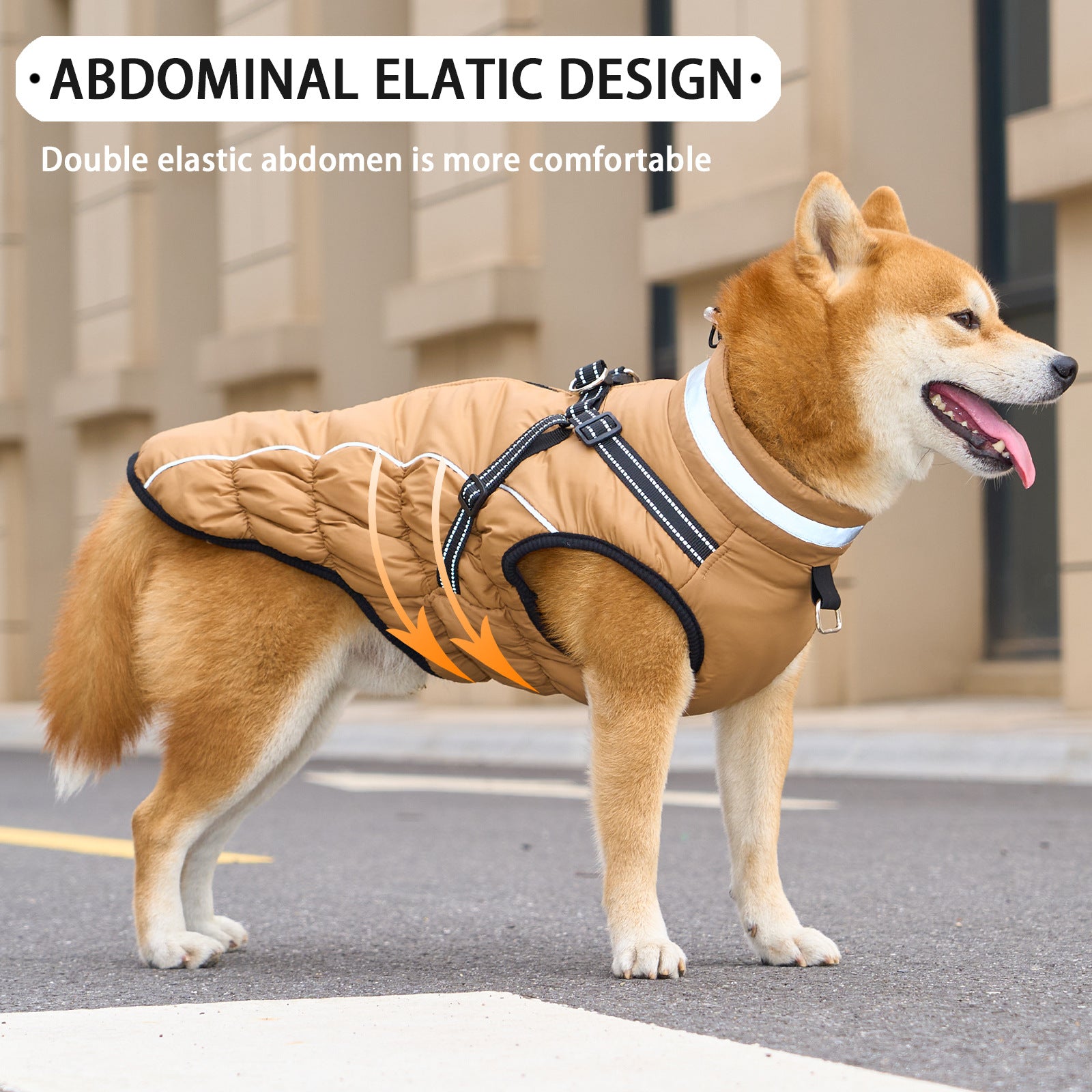 Reflective Dog Warm Cotton Coat