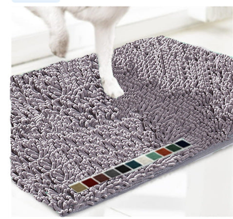 Absorbent Chenille Pet Mat — Non-Slip Dog & Cat Floor Mat Australia