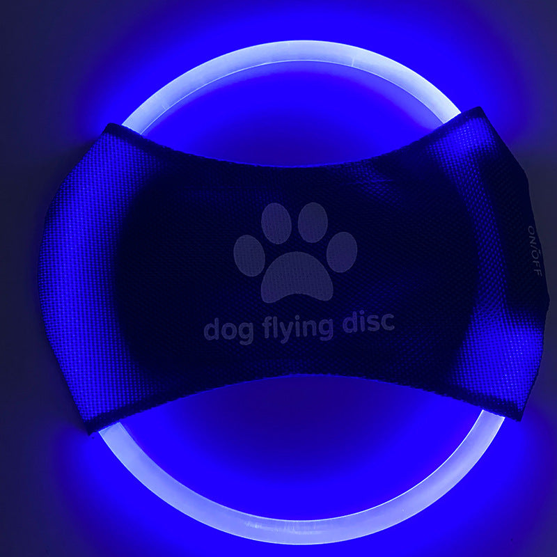 LED Rechargeable Luminous Dog Frisbee Toy