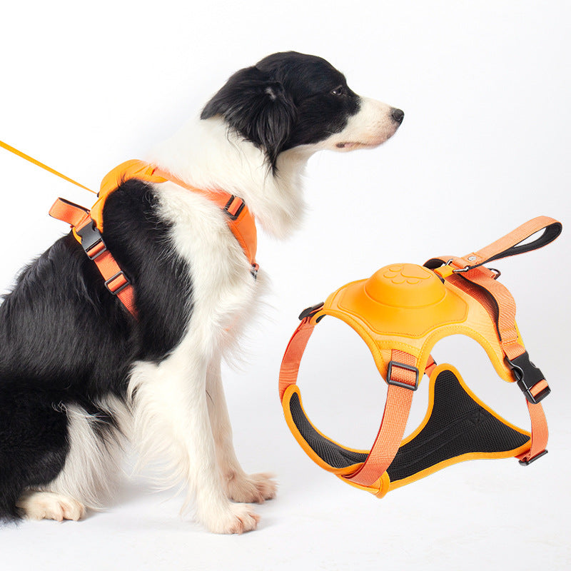 Retractable Dog Leash Harness Set