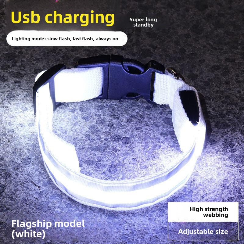 LED Rechargeable Luminous Dog Collar
