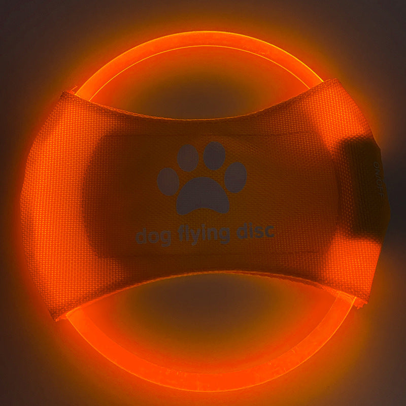 LED Rechargeable Luminous Dog Frisbee Toy