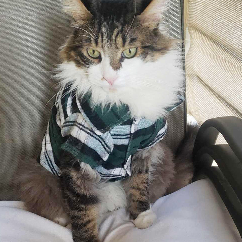 Plaid Dog Shirt — Breathable Dog Clothes Australia XS–XL
