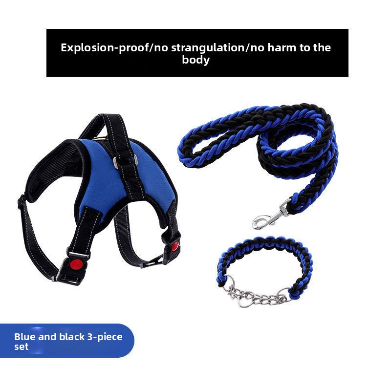 Adjustable Dog Harness with Leash for Medium Large Breeds