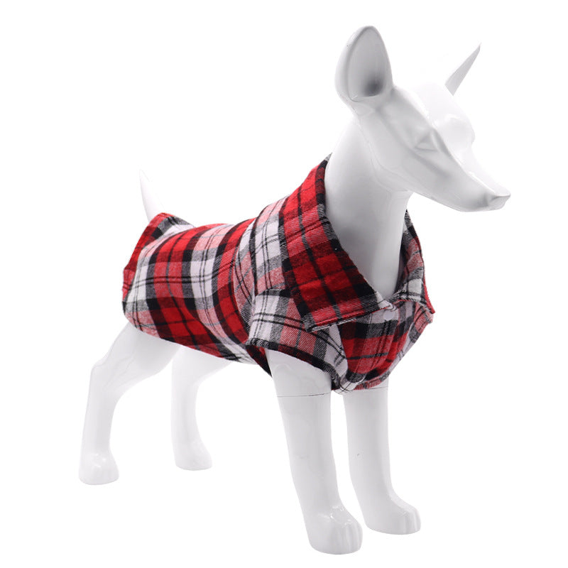 Plaid Dog Shirt — Breathable Dog Clothes Australia XS–XL