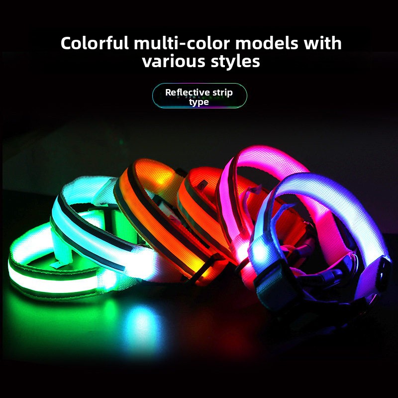 LED Rechargeable Luminous Dog Collar
